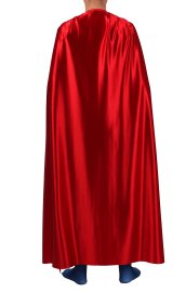 Red Shiny Spandex Superman Cape