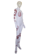 Red Vortex Pattern Spandex Lycra Superhero Costume