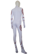 Red Vortex Pattern Spandex Lycra Superhero Costume