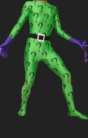 Riddler ! Green Question Mark Zentai Suits
