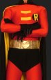 Robin Hood - Red and Black Lycra Unisex Robin Zentai Costumes