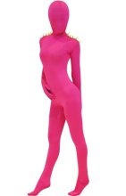 Rose Pink Spandex Lycra Zentai Suit with Rivets Rose Pink Spandex Lycra Zentai Suit with Rivets