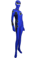 Royal Blue and Black Spandex Lycra Super Hero Zentai Suit