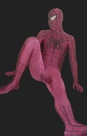 S-guy Black and Red Spandex Lycra Full Body Suit