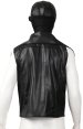 S-guy Noir Black Fake Leather Vest