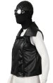 S-guy Noir Black Fake Leather Vest