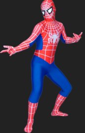 S-guy-Red and White Strips Lycra Spandex Zentai Suit