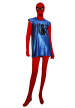 Scarlet Spider Blue Metallic Hoodie Zentai Costume