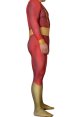 Shazam Captain Marvel Printed Spandex Lycra Costume with 3D Muscle Shading