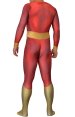 Shazam Captain Marvel Printed Spandex Lycra Costume with 3D Muscle Shading