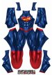 Shiny Superman New Dye-Sub Spandex Lycra Costume