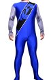 Shuriken Sentai Ninninger Blue Spandex Lycra Printed Costume