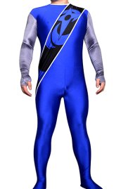 Shuriken Sentai Ninninger Blue Spandex Lycra Printed Costume