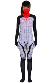 Silk Spider | Printed Silk Spider Woman Spandex Lycra Bodysuit with 3D Muscle Shades