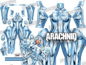 SILVER SABLE Dye-Sub Printed Spandex Lycra Costume