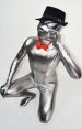 Silver Spandex Full Body Zentai Suit | New Fabric with Spider Eyes