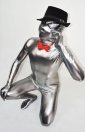 Silver Spandex Full Body Zentai Suit | New Fabric with Spider Eyes