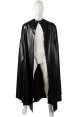 Single Layered Fake Leather Black B-guy Cape