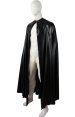 Single Layered Fake Leather Black B-guy Cape