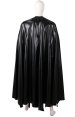 Single Layered Fake Leather Black B-guy Cape