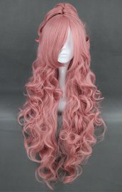 Smoke-pinky Curly Cosplay Wig!VOCALOID! Luka's Cosplay Wig!