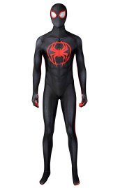 Spider-Man Across The Spider-Verse Miles Morales Printed Spandex Lycra Costume