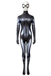 Spider-Man MJ Black Cat Printed Spandex Lycra Costume