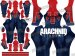SPIDER-UK Dye-Sub Spandex Lycra S-guy Costume