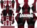 SPIDEY-POOL Dye-Sub Spandex Lycra S-guy Costume