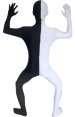 Split Zentai | Black and White Spandex Lycra Zentai Suit