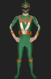 Super Sentai | Engine Sentai Go-onger Go-On Green Full Bodysuit
