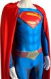 Superman Printed Spandex Lycra Costume with Chest Symbol and Red Cape