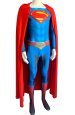 Superman Printed Spandex Lycra Costume with Chest Symbol and Red Cape