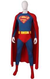 Superman Spandex Lycra Costume with Cape and Rubber Belt