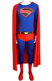 Superman Spandex Lycra Costume with Chest Symbol and Cape with Symbol