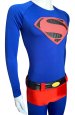 Superman Spandex Lycra Costume with Chest Symbol and Cape with Symbol