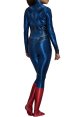 Superman Sub-Dye Spandex Lycra Costume with Rubber Chest Symbols