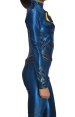 Superman Sub-Dye Spandex Lycra Costume with Rubber Chest Symbols