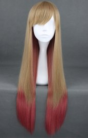 Sweet Brown And Red Pelo Liso Cosplay Wig!
