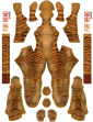 TanTiger Printed Spandex Lycra Fur Suit wtih tail