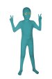Teal Open Eyes Kids Zentai Suit