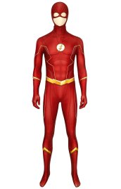 The Flash Season 6 Barry Allen Printed Spandex Lycra Costume