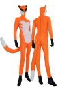 The Fox Costume | Orange and White Spandex Lycra Zentai Suit