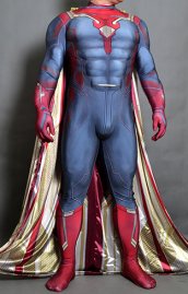 The Vision AOU Printed Spandex Lycra Costume No Hood with Cape