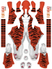 Tiger Suit Printed Spandex Lycra Costume