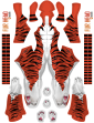 Tiger Suit Printed Spandex Lycra Costume