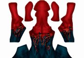 Toxin Spider Printed Spandex Lycra Costume