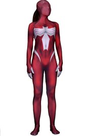 Ultimate Spider-Woman Printed Spandex Lycra Bodysuit with 3D Muscle Shades