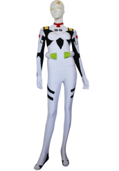 White and Green Spandex Lycra Superhero Costume
