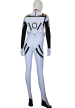 White and Green Spandex Lycra Superhero Costume